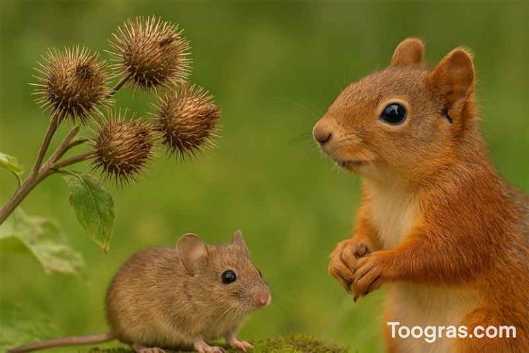 list of animals that eat burdock seeds